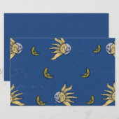 Hemelse Magie Blauwe Whimsigoth Lucht Briefpapier (Voorkant / Achterkant)
