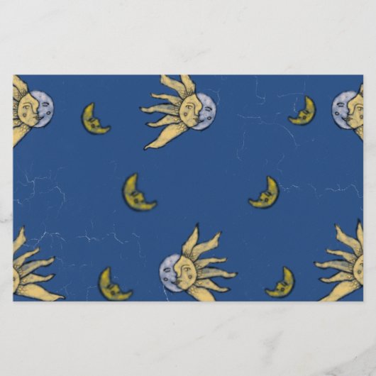 Hemelse Magie Blauwe Whimsigoth Lucht Briefpapier (Voorkant)