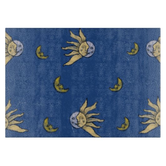 Hemelse Magie Blauwe Whimsigoth Lucht Snijplank (Voorkant)