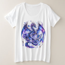 Hemelse Magie Draak Grote Maat T-shirt