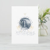 Hemelse Magie - Steenbok Bedankkaart (Staand voorkant)