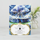 Hemelse Magische Circus Verjaardag Kaart (Staand voorkant)