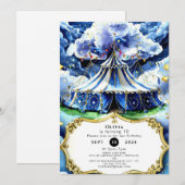 Hemelse Magische Circus Verjaardag Kaart (Voorkant / Achterkant)