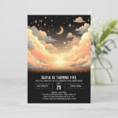 Hemelse Magische Hemelse Digitale Verjaardag Kaart (Staand voorkant)