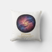 Hemelse Mama Handen Melkweg Heelal Kussen (Voorkant)