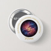 Hemelse Mama Handen Melkweg Heelal Ronde Button 5,7 Cm (Voorkant /achterkant)