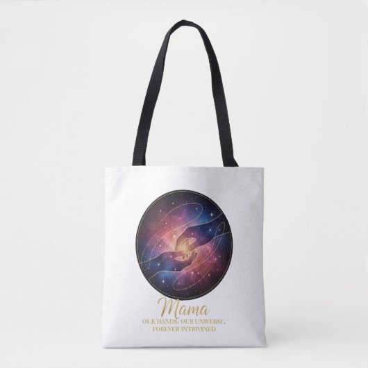 Hemelse Mama Handen Melkweg Heelal Tote Bag (Voorkant)
