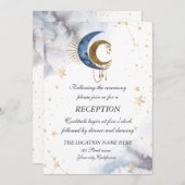 Hemelse manen, sterren uitnodiging (Voorkant / Achterkant)