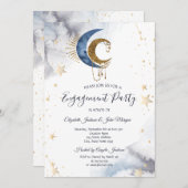 Hemelse manen, sterren uitnodiging (Voorkant / Achterkant)