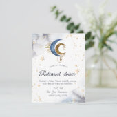 Hemelse manen, sterren uitnodiging (Staand voorkant)