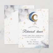 Hemelse manen, sterren uitnodiging (Voorkant / Achterkant)