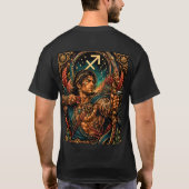 Hemelse Mannelijke Dierenriem Boogschutter ontwerp T-shirt (Achterkant)