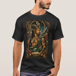 Hemelse Mannelijke Dierenriem Steenbok ontwerp T-shirt
