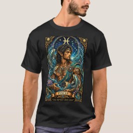 Hemelse Mannelijke Dierenriem Vissen ontwerp T-shirt
