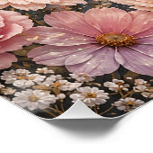 Hemelse Marmeren Hart Valentijns Tuin Perfect Poster (Hoek)