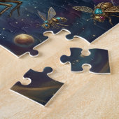 Hemelse Mechanische Sterrenstelsel Kunst Steampunk Legpuzzel (Zijkant)