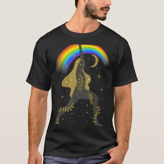Hemelse Meditatie Yoga T-shirt (Voorkant)