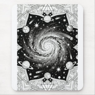 Hemelse Melkweg Mandala Kosmische Ruimte Kunst Muismat