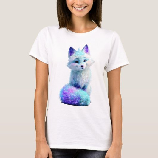 Hemelse Melkweg Poolvos Vrouwen T-shirt (Voorkant)