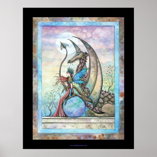 Hemelse Metgezellen Fee Draak Poster (Voorkant)