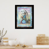 Hemelse Metgezellen Fee Draak Poster (Keuken)