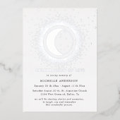 hemelse middernacht folie van het leven folie uitnodiging (Voorkant)