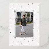 hemelse middernacht folie van het leven folie uitnodiging (Achterkant)