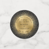 hemelse middernacht gouden maan met behoud van dat confetti (Kleine voorkant)