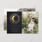 hemelse middernacht sterren twee Foto Save the Dat Kaart (Voorkant / Achterkant)
