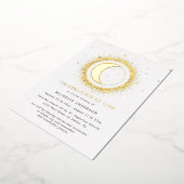 hemelse middernacht viering van het leven folie uitnodiging (Gedraaid)