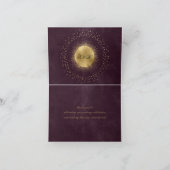 hemelse middernacht zwarte gouden sterren Dank je  Bedankkaart (Binnen)