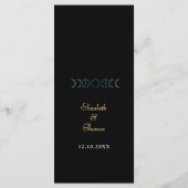 Hemelse Midnight Moon Wedding Menu (Achterkant)