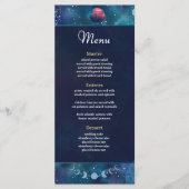 Hemelse Midnight Moon Wedding Menu (Voorkant)