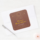 Hemelse Midsummer Night's Dream Bruiloftsfeestje Vierkante Sticker (Envelop)