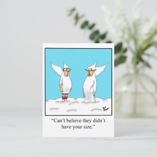 Hemelse Mode Faux Pas! Briefkaart (Staand voorkant)