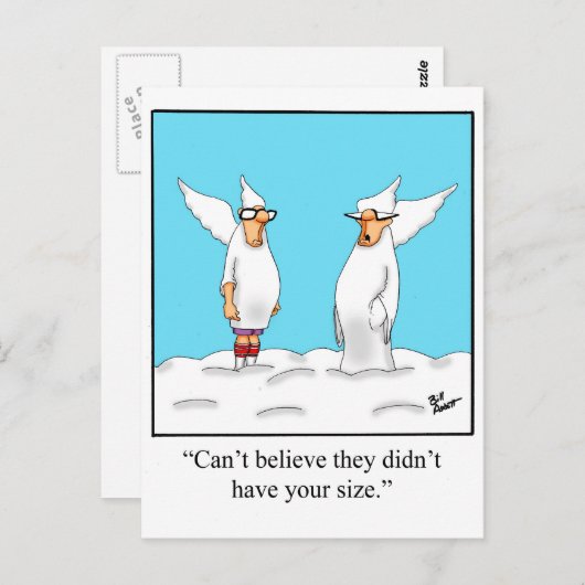 Hemelse Mode Faux Pas! Briefkaart (Voorkant / Achterkant)