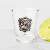 Hemelse Moderne Astrologie Symbool Fantasie Maagd Shot Glas (Voorkant)