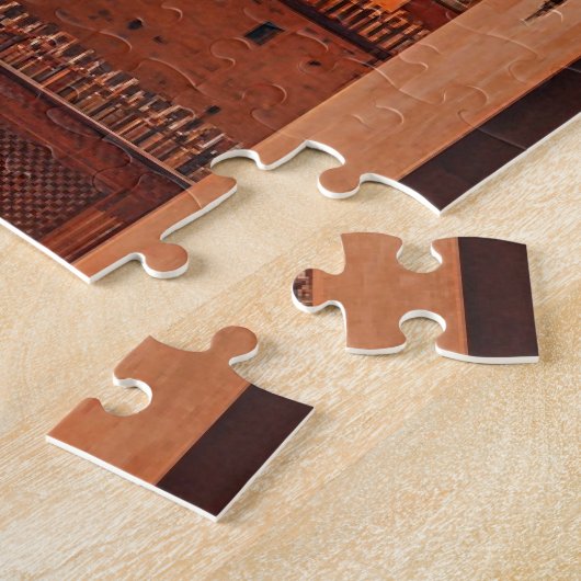 Hemelse Moskee: Kosmisch Uitzicht door oude boog Legpuzzel (Zijkant)