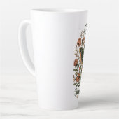Hemelse Mot Bloemensticker Latte Mok (Linkerhoek)