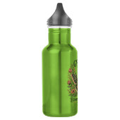 Hemelse Mot Bloemensticker Waterfles (Links)