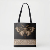 Hemelse Mot Gotische Kerstmis Tote Bag (Voorkant)