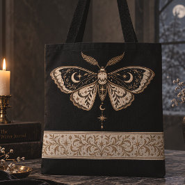 Hemelse Mot Gotische Kerstmis Tote Bag