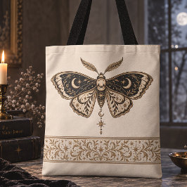 Hemelse Mot Gotische Kerstmis Tote Bag