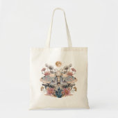 Hemelse Mot Kristal Bloem Maan   Tote Bag (Voorkant)