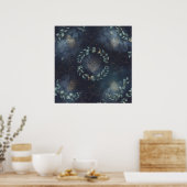 Hemelse Mot Maanfase Laurus Poster (Keuken)
