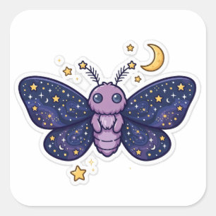 Hemelse Mot Sterren Nachtelijke Hemel Sticker