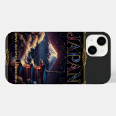 Hemelse Mount Fuji Japan Pagode Reis Kunst Case-Mate iPhone Case (Achterkant (horizontaal))