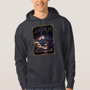 Hemelse Mount Fuji Japan Pagode Reis Kunst Hoodie