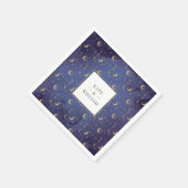 Hemelse Mysterieuze Sterren En Maan Bruiloft Servet (Hoek)