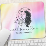 Hemelse Mystiek Maan Godin Regenboog Business Muismat<br><div class="desc">Celestial Mystic Moon Goddess Rainbow Business Muismat: Verhoog uw werkruimte met kosmische charme met behulp van onze muismat. Perfect voor spirituele reiki masters,  mediums,  yogaleraren,  salon professionals,  astrologie liefhebbers,  en meer. Omarm de maan en verbeter je productiviteit met dit betoverende accessoire.</div>